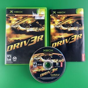 Driv3r (Driver 3) (Microsoft Xbox, 2004) Complete CIB Atari Car Racing Action